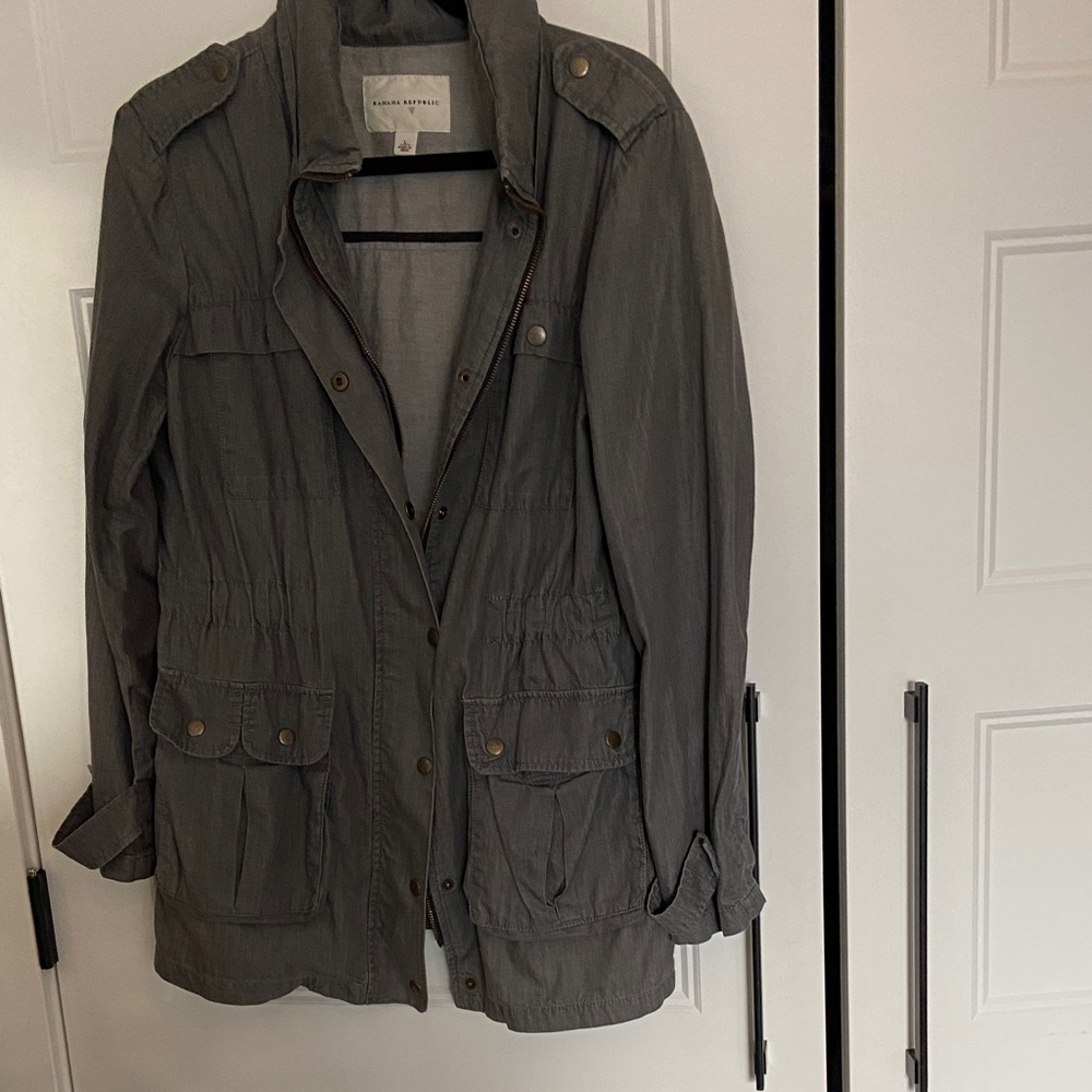 Banana Republic Charcoal Utility Jacket